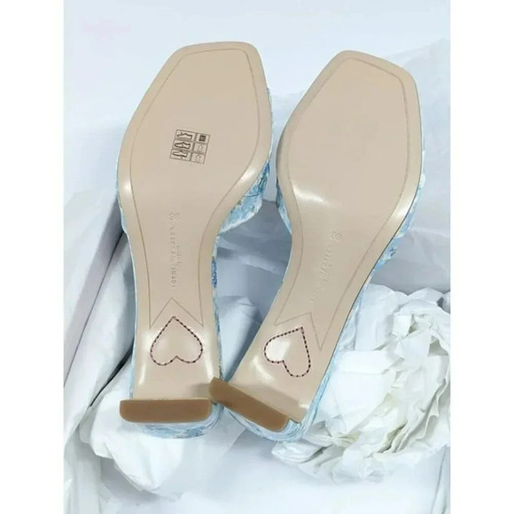 Sophia Webster x LoveShackFancy Womens Margaux Mid Mule Sandal Size 38 MSRP $900 - Picture 9 of 11